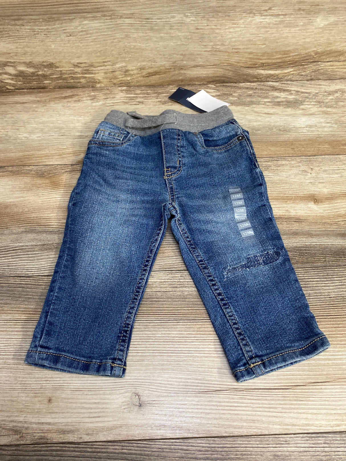 NEW Oshkosh Drawstring Jeans Blue sz 12m - Me n Mommy To Be