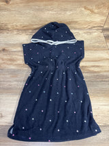 Crown + Ivy Kids Hooded Terry Cloth Swim Cover Up Navy sz 3T