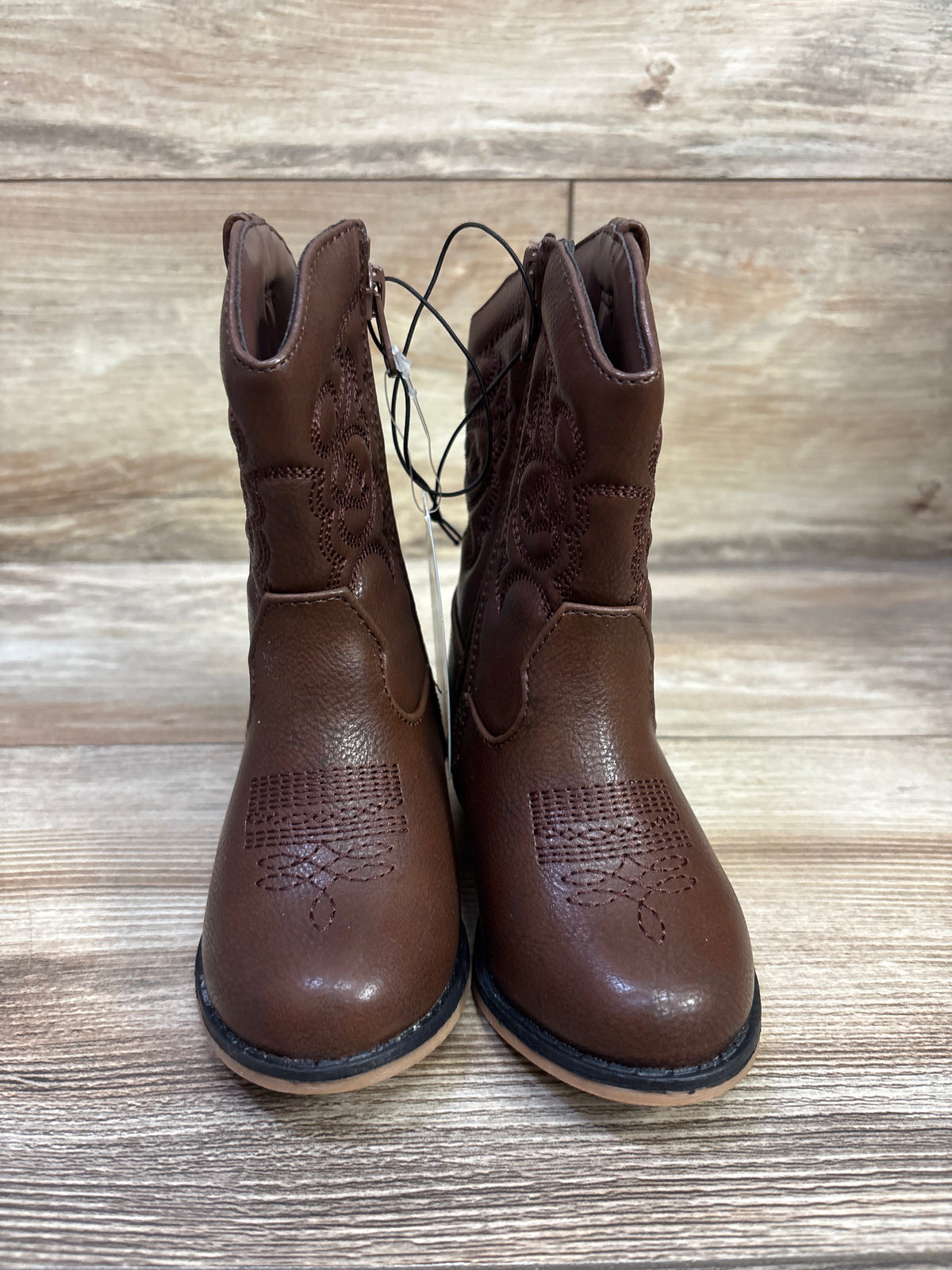 NEW Cat & Jack Memphis Western Boots Brown sz 7c