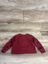 Disney Junior Textured Mickey Mouse Sweatshirt Berry sz 2T