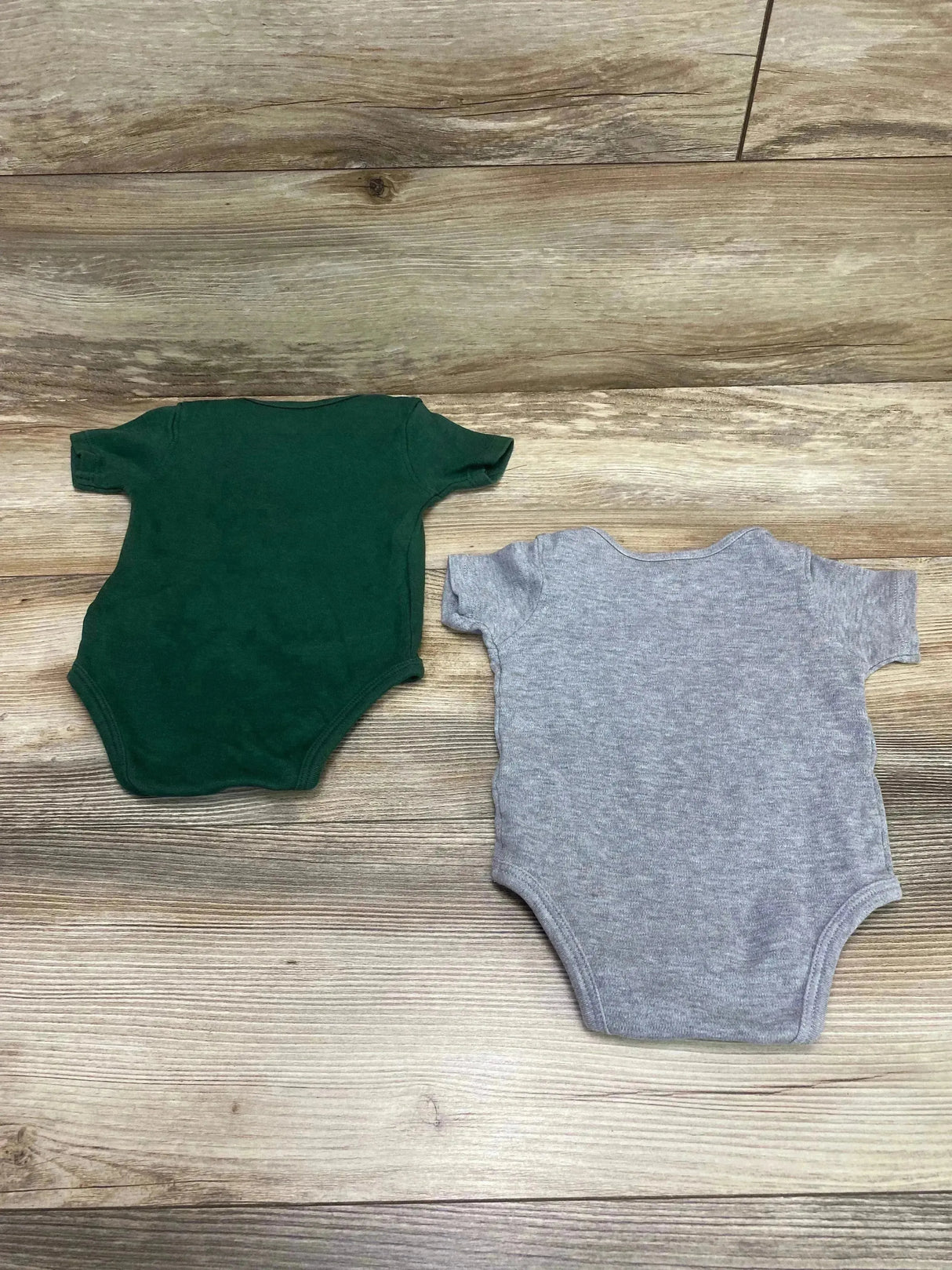 NFL Team 2pk Green Bay Packers Bodysuits Green/Grey sz 3-6m