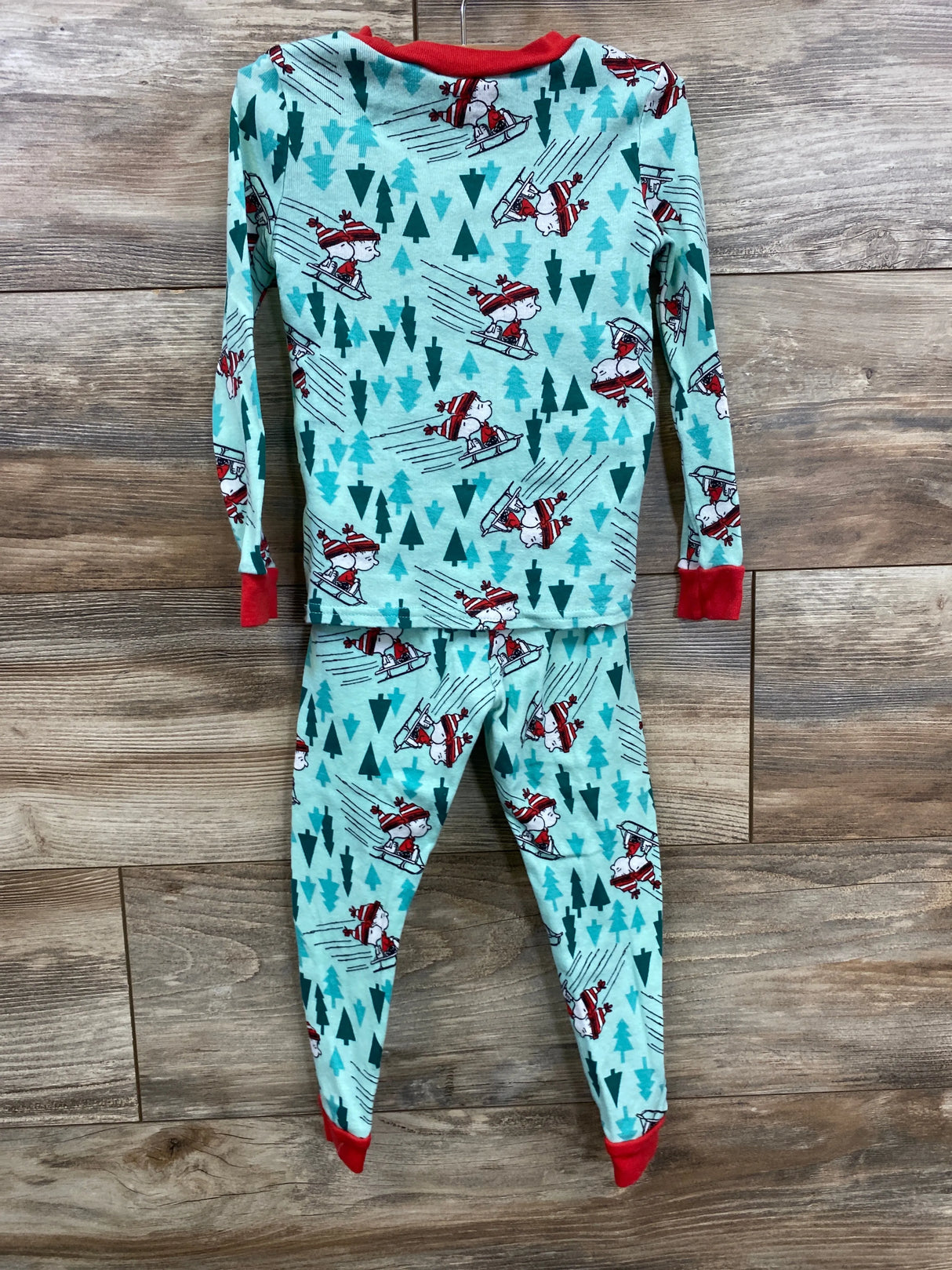 Peanuts 2pc Let It Snow Christmas Pajamas White sz 4T