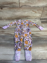 Bums & Roses 'Gobble Till You Wobble' Convertible Romper Lilac sz 3-6m