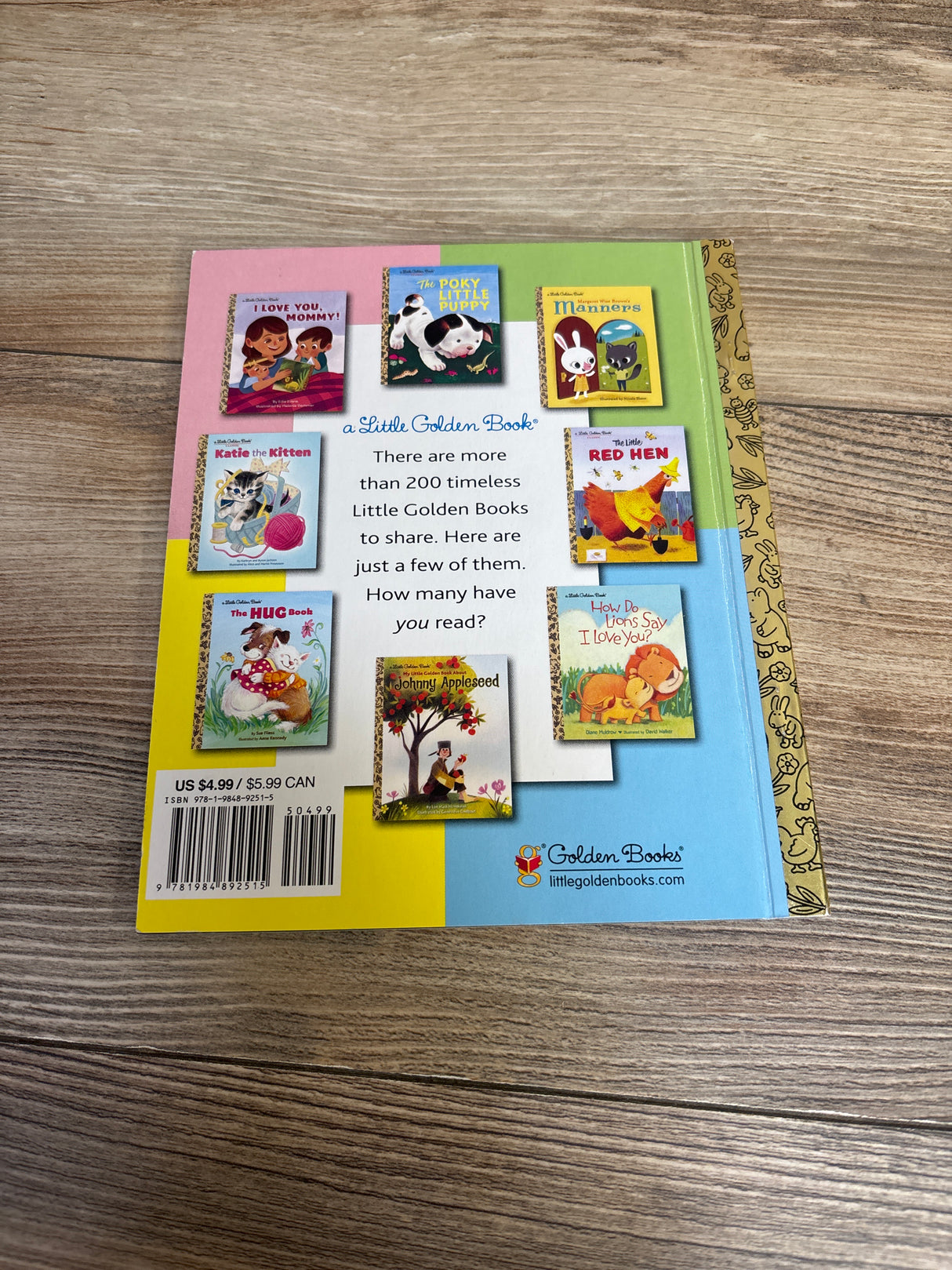 a Little Golden Book I Love You, Daddy! Hardcover Book