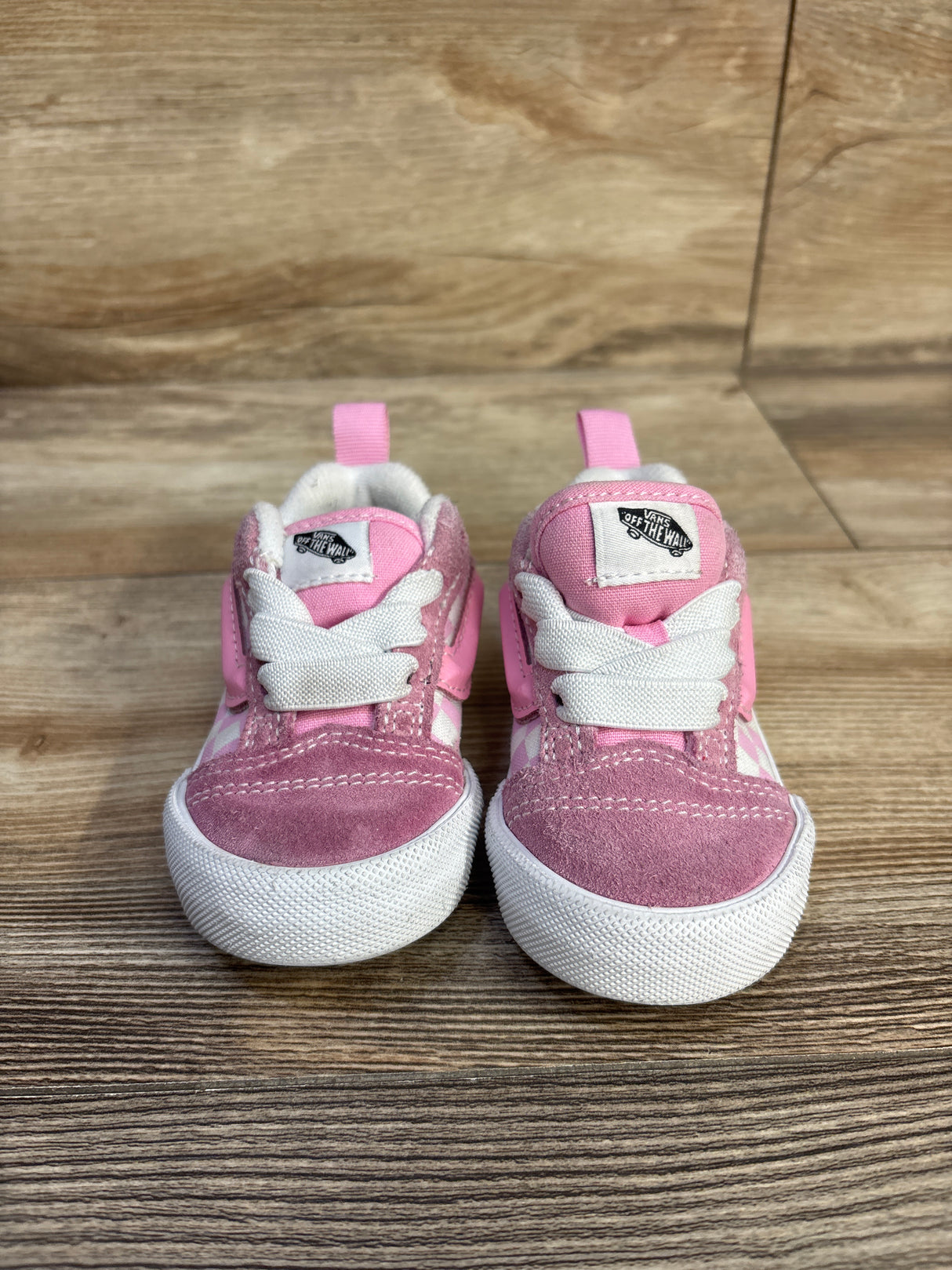 Vans Knu Skool Checkerboard Sneakers Pink sz 5.5c