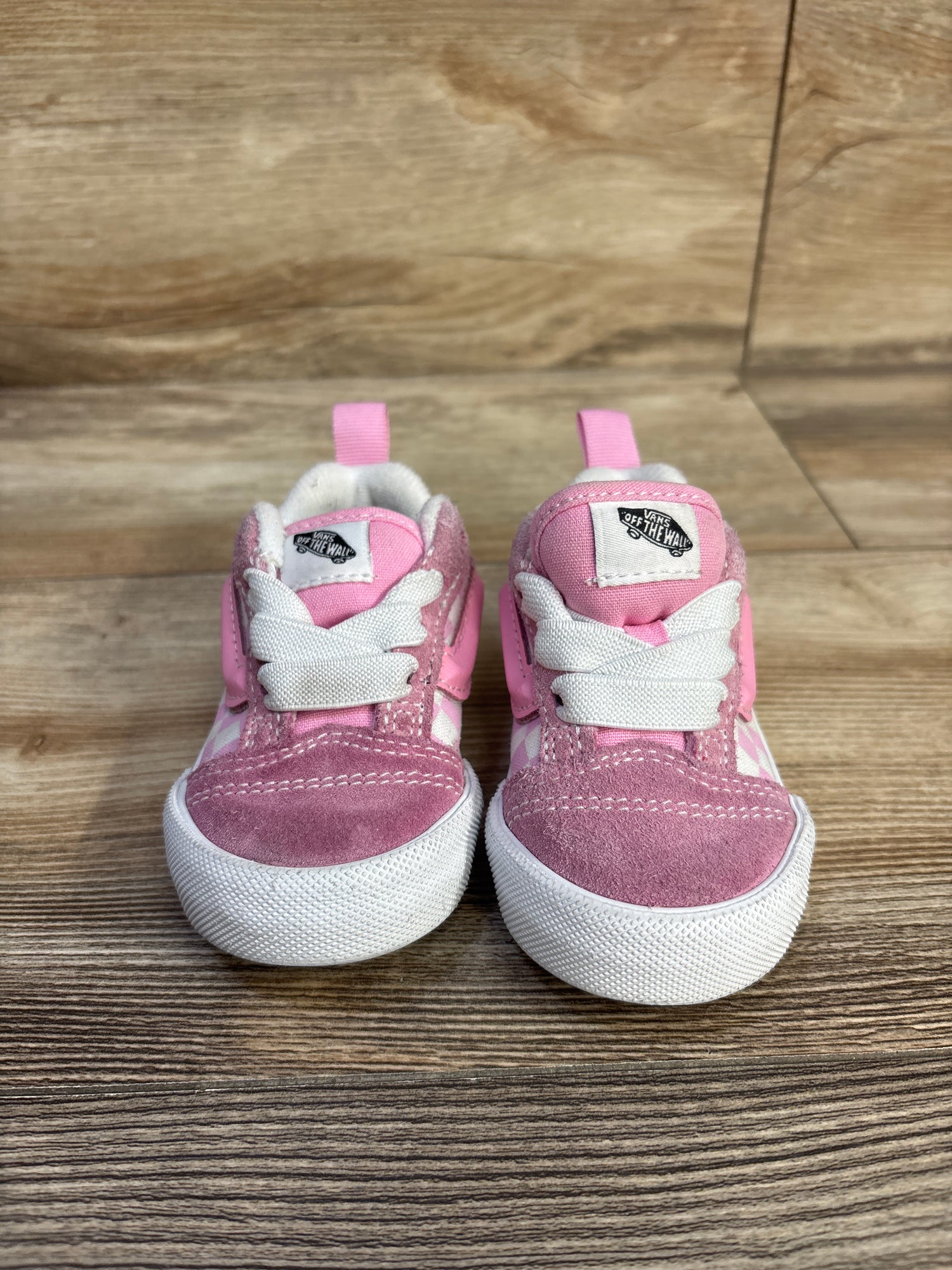 Vans Knu Skool Checkerboard Sneakers Pink sz 5.5c