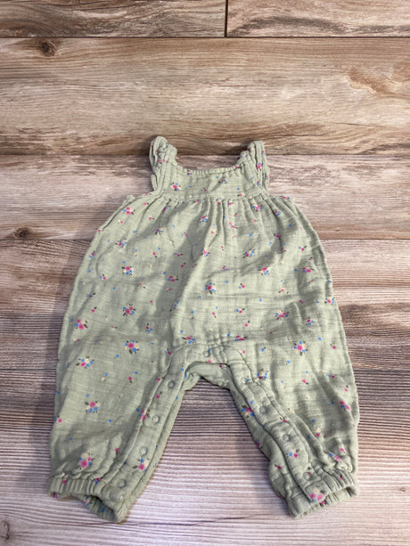 Cat & Jack Floral Romper Green sz 6-9m - Me n Mommy To Be