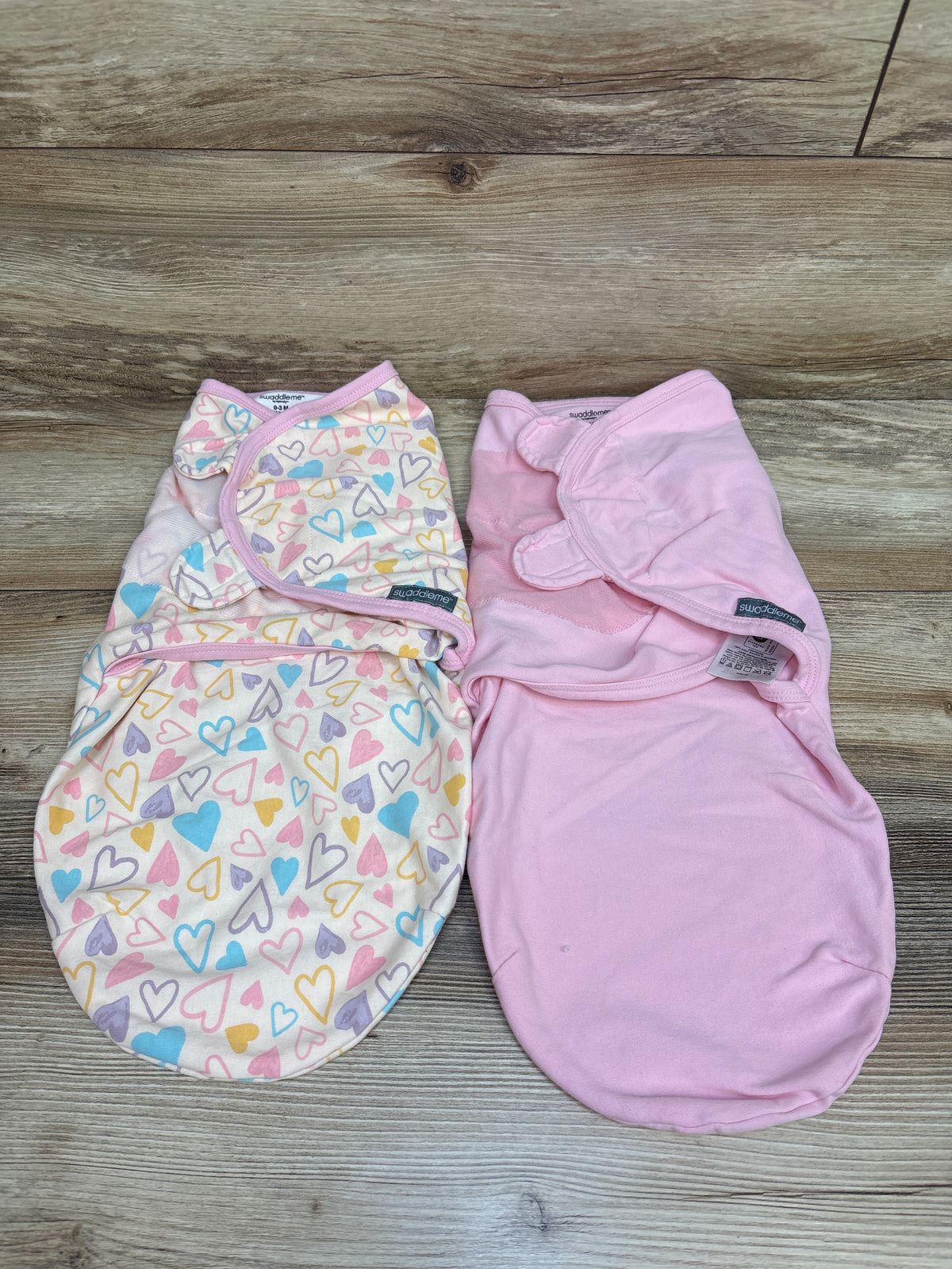 SwaddleMe 2pk Swaddle Wraps Pink sz 0-3m