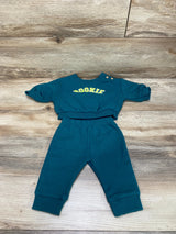 Cat & Jack 2pc Rookie Sweatshirt & Pants Set Green sz 0-3m