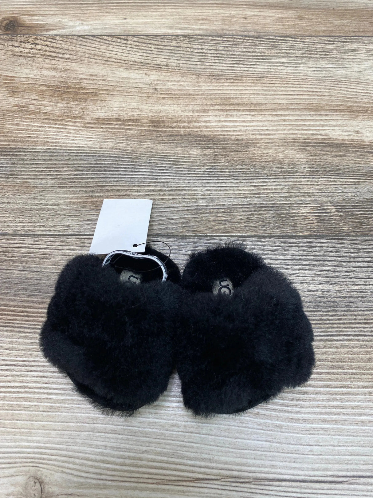 NEW UGG Fluff Yeah Slides Black sz 0-1c