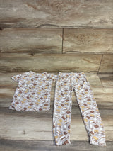 Sweet Bamboo Smores 2pc Pajama Set Beige sz 4T