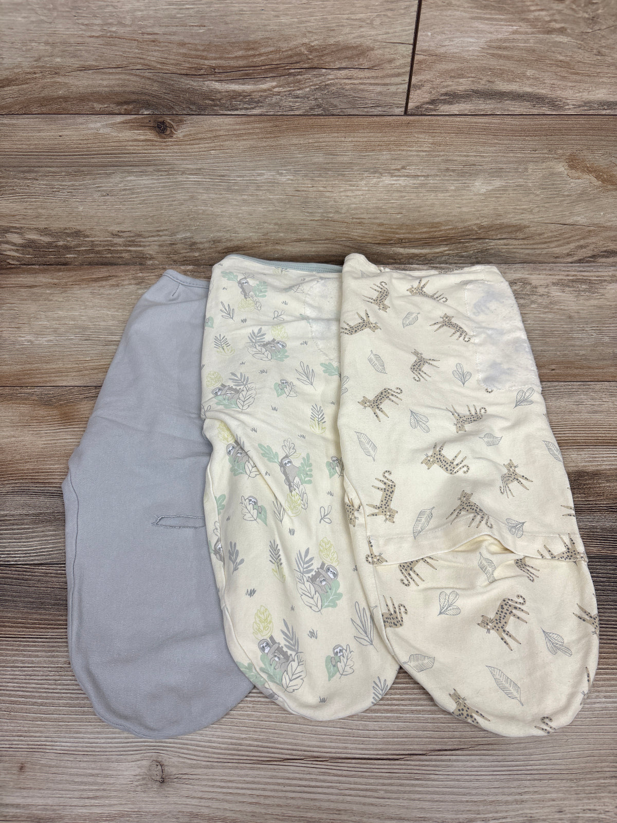 SwaddleMe by Ingenuity 3pk Swaddle Wraps Pale Yellow sz 0-3m