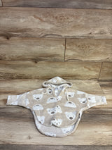 Bear Print Faux Fur Pullover Sweatshirt Tan sz 6m
