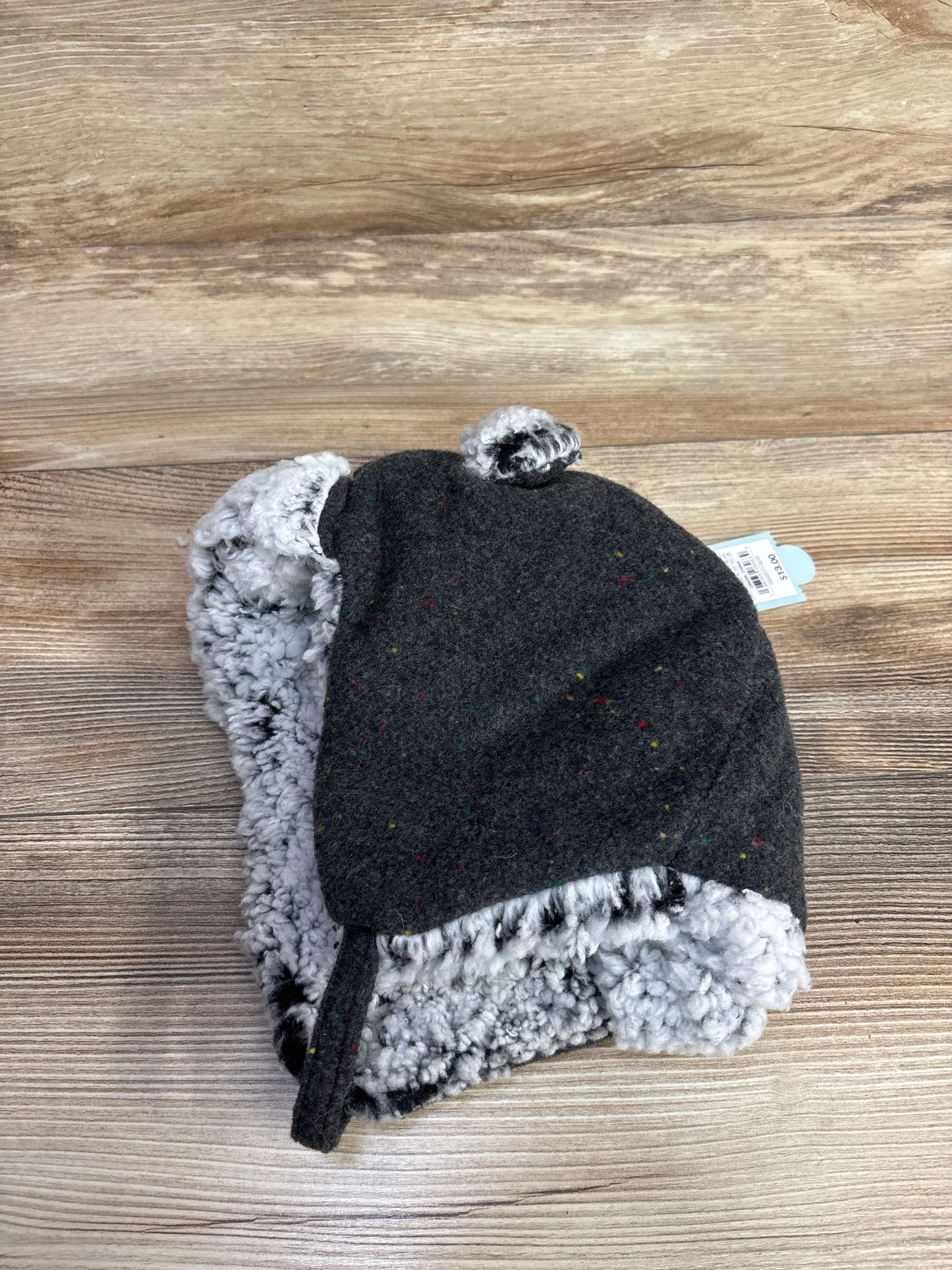 NEW Cat & Jack Sherpa Lined Winter Hat Grey sz 12-24m