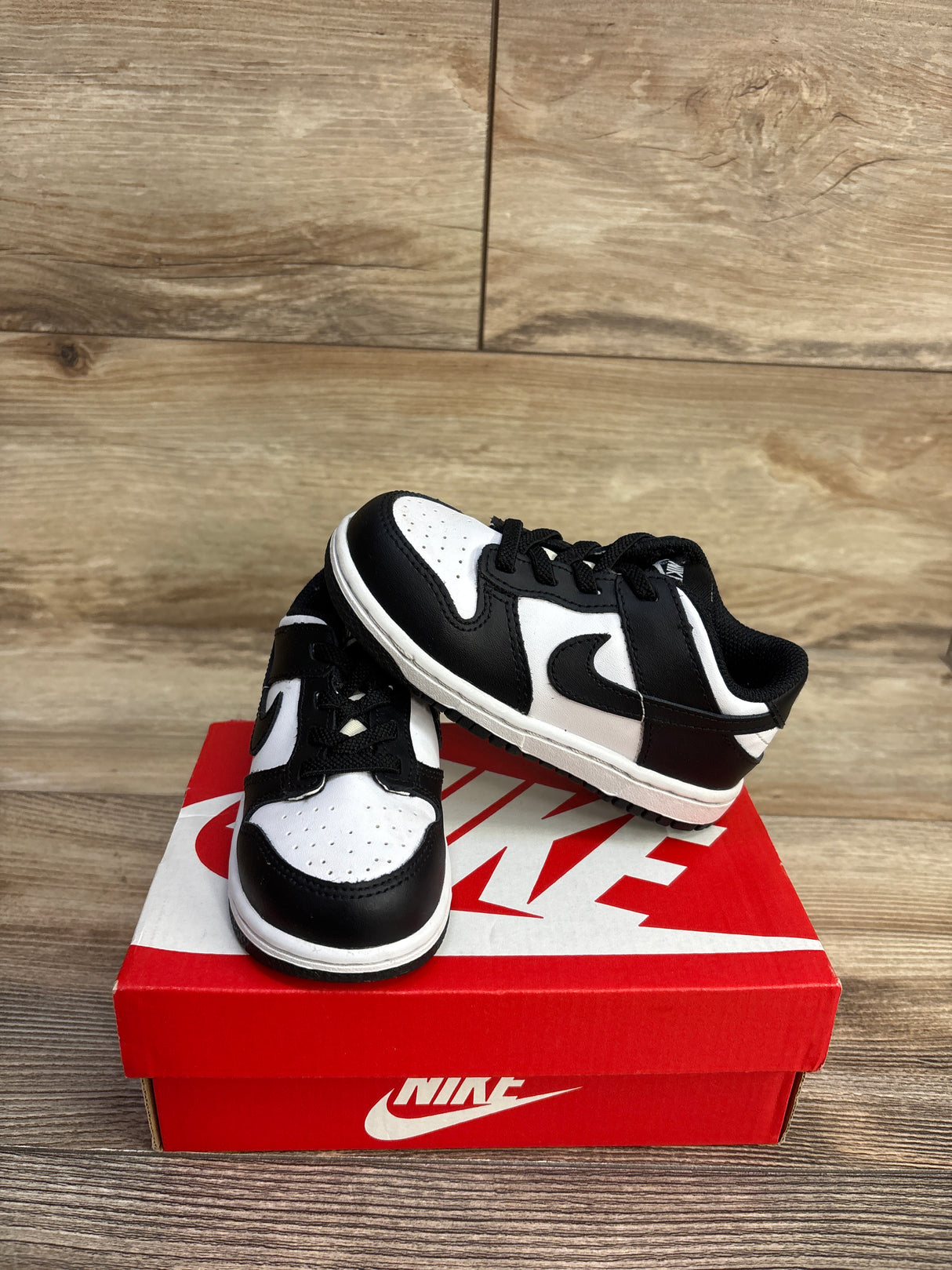 Nike Dunk Low TD 'White/Black White' Sneakers sz 8c