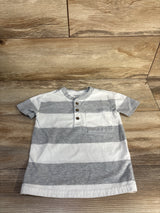 Carter's Striped Henley Shirt Grey sz 2T