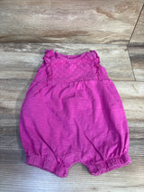Just One You Eyelet Shortie Romper Pink sz 12m