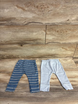 Carter's 2pk Striped Pull On Pants Blue sz 6m