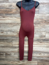 Hatch Body Rib Maternity Unitard Jumpsuit Cinnamon sz Small