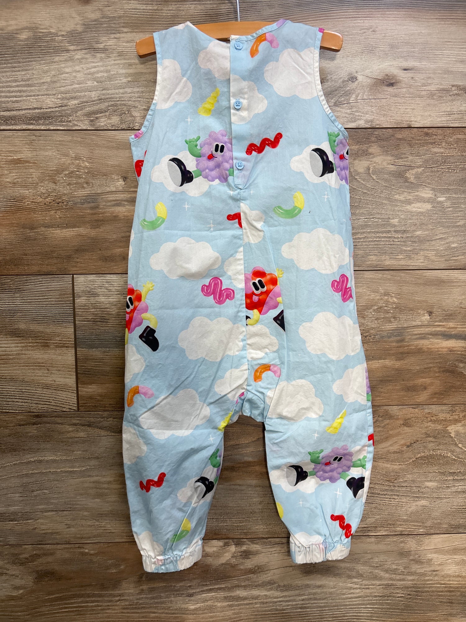 NEW Eva Cremers x H&M Playful Clouds Sleeveless Romper Blue sz 18m