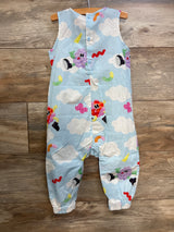 NEW Eva Cremers x H&M Playful Clouds Sleeveless Romper Blue sz 18m