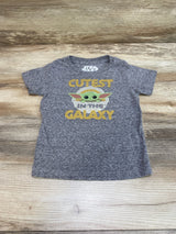 Star Wars Cutest In The Galaxy Shirt Grey sz 2T