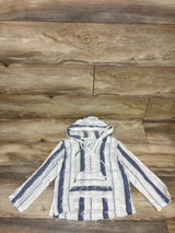 Poppet & Fox Long Sleeve Hooded Shirt White sz 5T