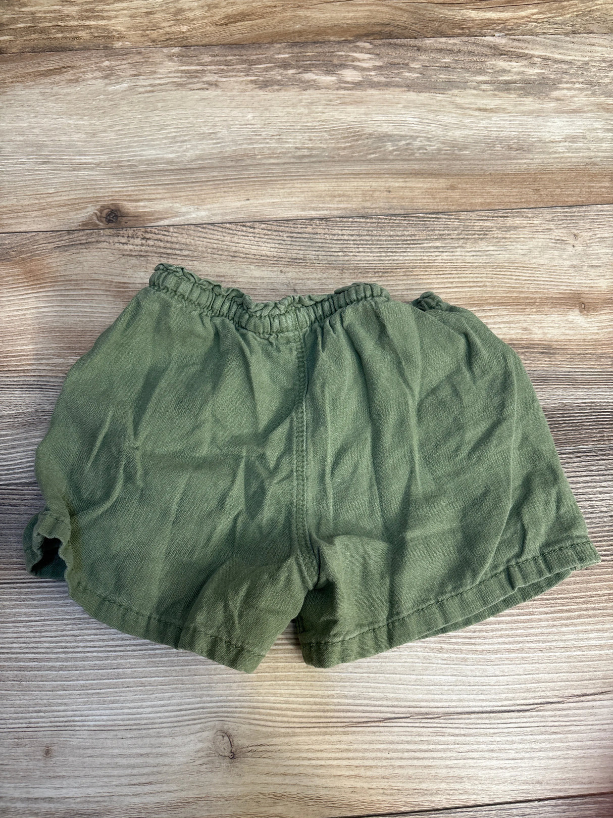 Old Navy Linen Pull On Shorts Green sz 4T