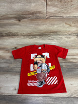 Off-White Knock-Off T-Shirt Red sz 3-4T