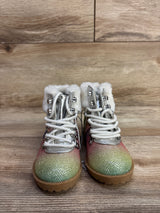 NEW Juicy Couture Sierra Vista Metallic Boots Rainbow sz 6c