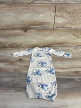 Carter's Panda Print Sleeper Gown Beige sz Preemie