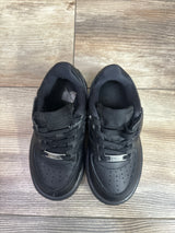 Nike Force 1 Low EasyOn PS 'Triple Black' Sneakers sz 9c