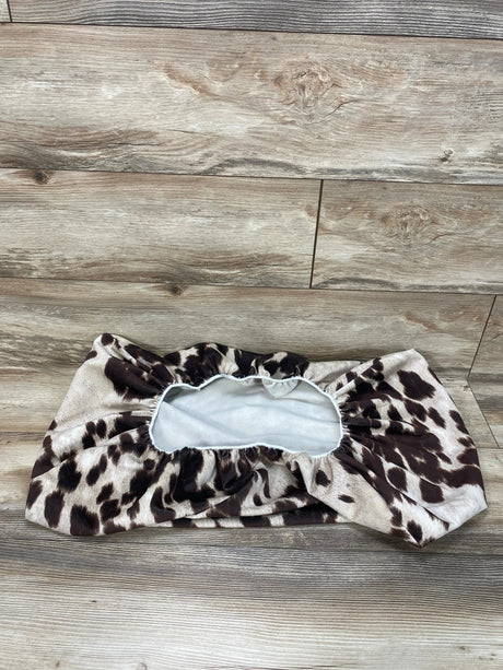 Western Cowboy Changing Pad Cover Super Soft Brown Cowhide - Me 'n Mommy To Be