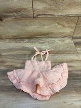 Smocked Gauze Bodysuit Dress Pink sz 3-6m