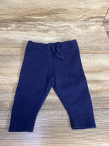 Janie & Jack Ribbed Drawstring Pants Navy sz 0-3m