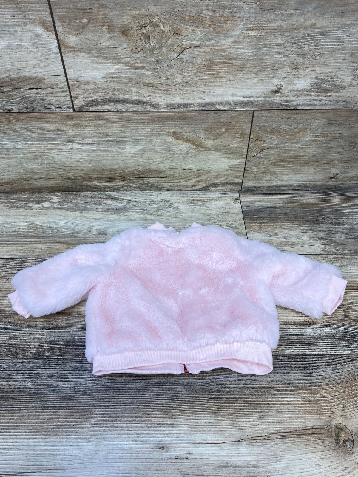 Cat & Jack Faux Fur Full-Zip Jacket Pink sz 3-6m