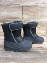 NEW Cat & Jack Lenny Winter Snow Boots Black sz 8c