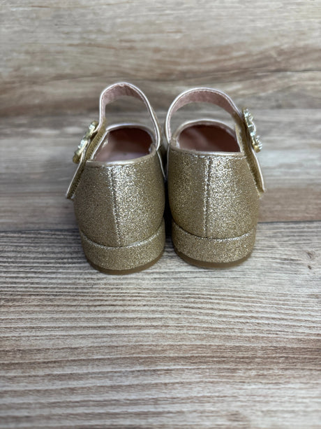 Cupcakes & Cashmere Gold Glitter Mary Jane Shoes sz 5c - Me n Mommy To Be