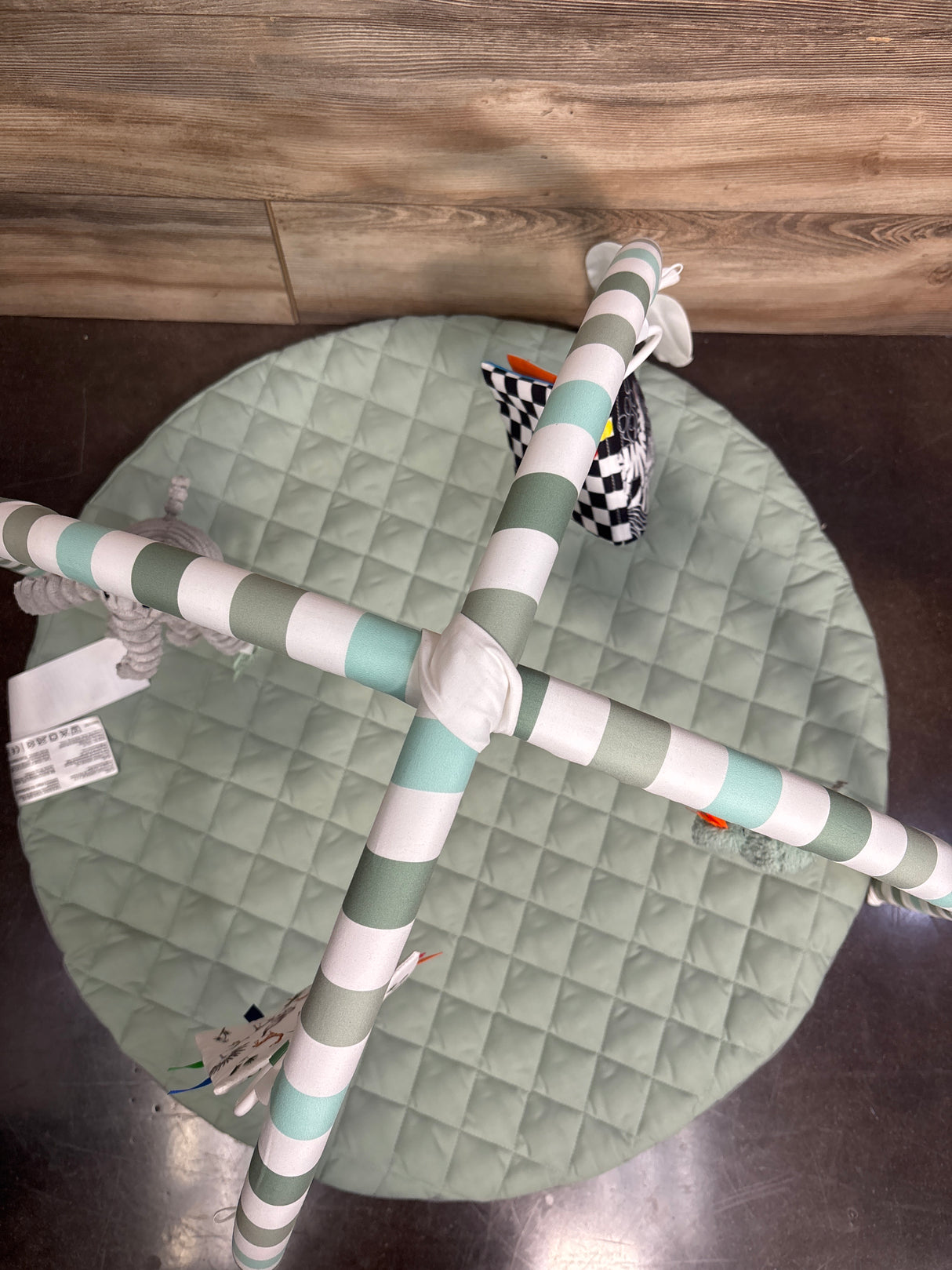 Blissful Diary Baby Play Gym Activity Mat in Sage Green