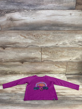 L.L. Bean Long Sleeve Follow The Rainbow Shirt Purple sz 3T