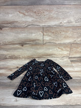 Cat & Jack Heart Print Dress Black sz 3T
