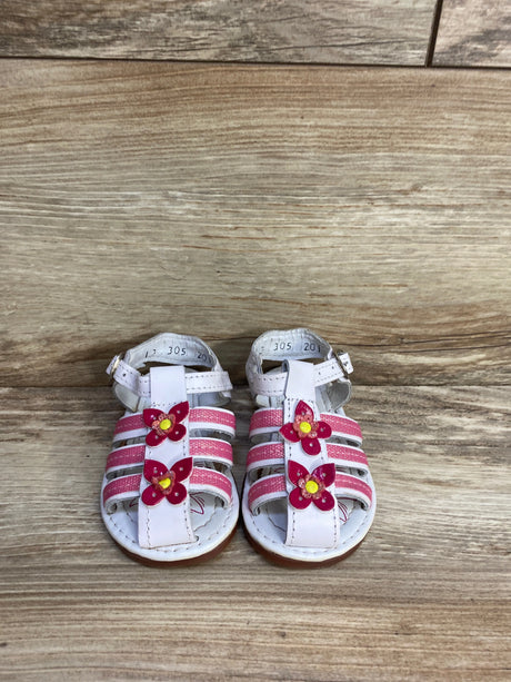 Bebettos Girl's Floral Sandals White sz 5c - Me n Mommy To Be