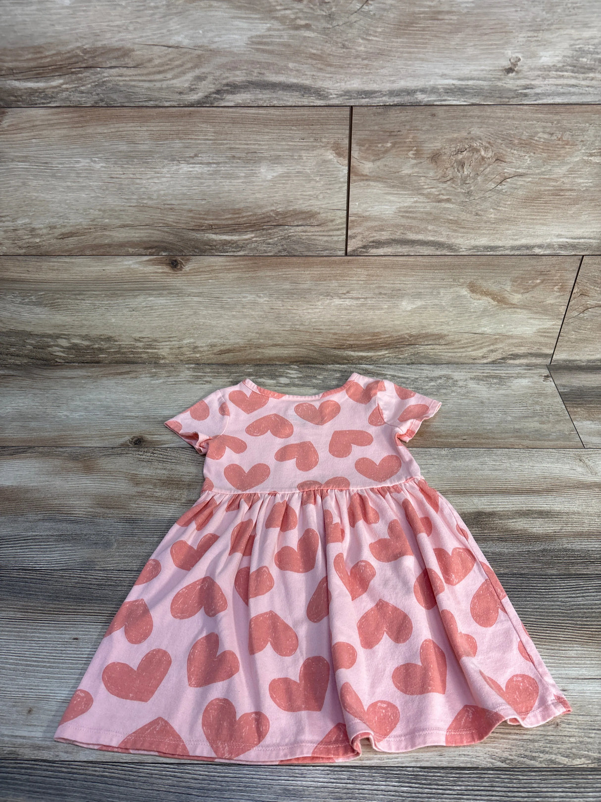Cat & Jack Heart Print Dress Pink sz 4T