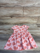 Cat & Jack Heart Print Dress Pink sz 4T