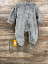 NEW Plush Bunting Grey sz 6-9m