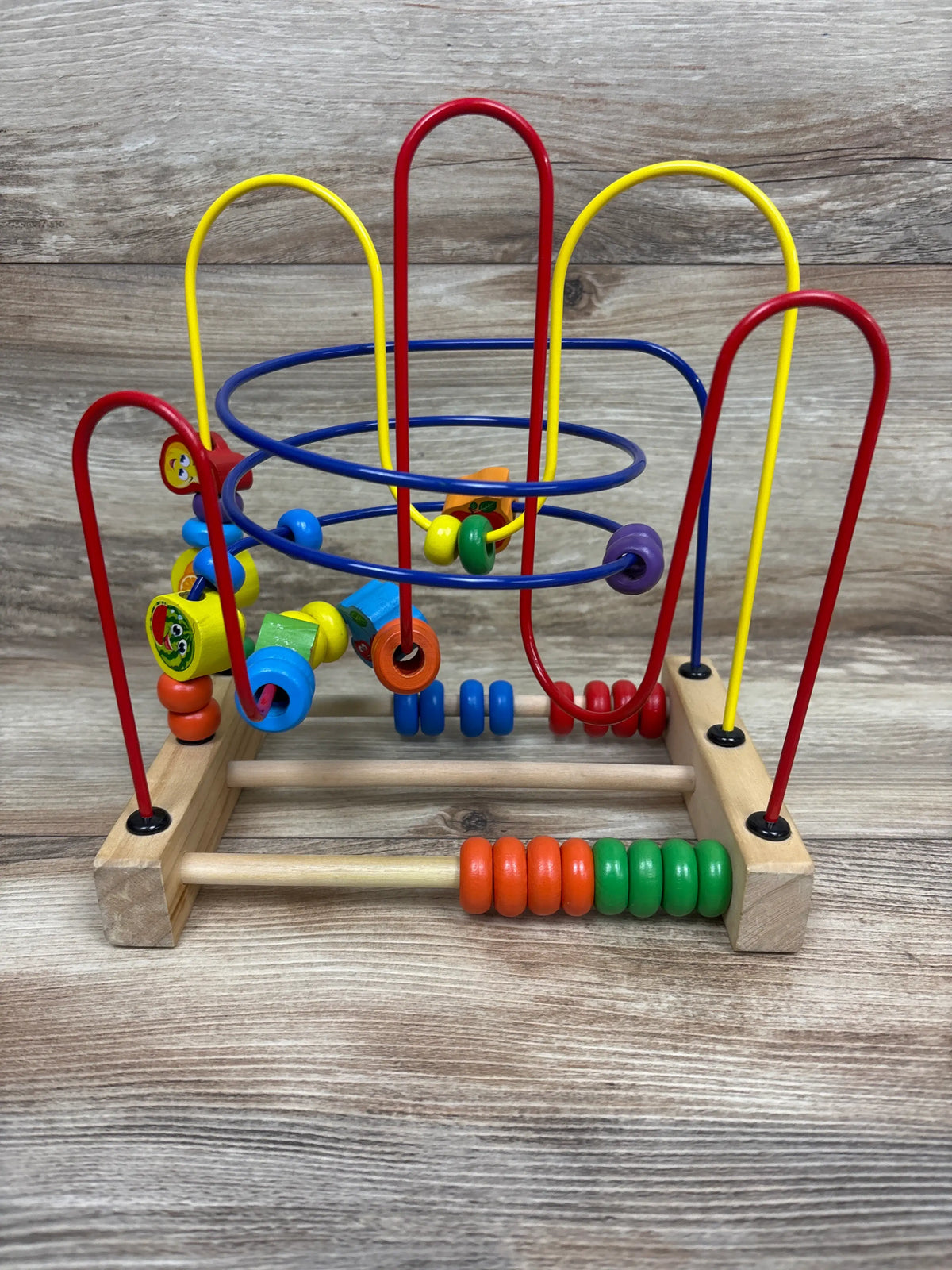 Fun Little Toys Wooden Fruit Bead Maze