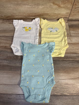 Carter's 3pk Flutter Sleeve Bodysuits Blue sz 3m