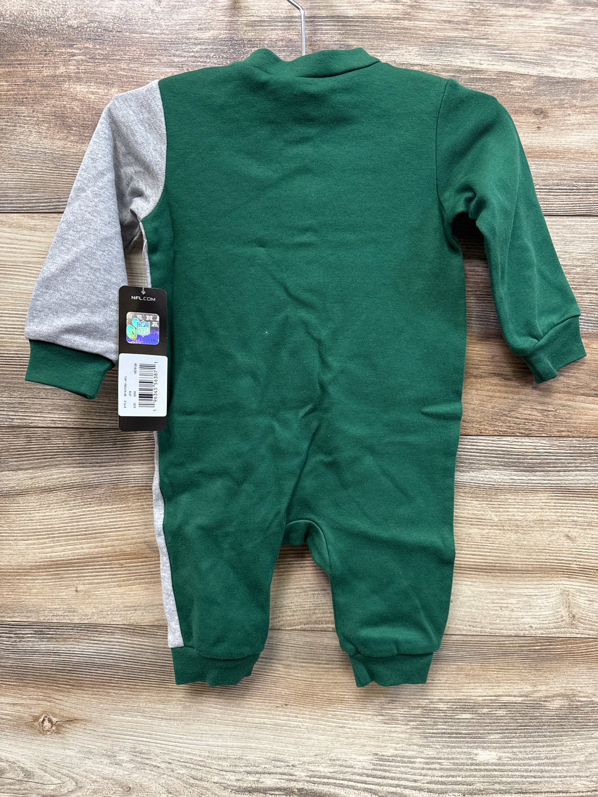 NEW NFL New York Jets Baby Green Half Time Coverall sz 6-9m