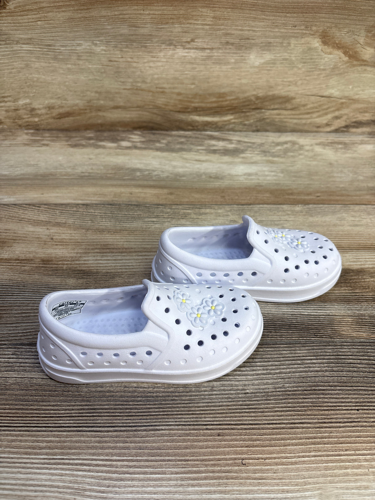 Carter's Floral Water Shoes White sz 8c