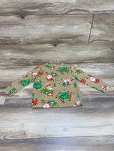 H&M Santa Shirt Brown sz 3-4T - Me n Mommy To Be